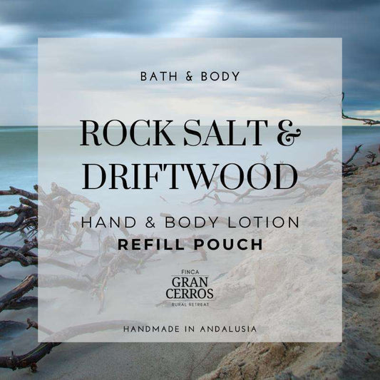 Rock Salt & Driftwood Hand & Body Lotion Refill - Finca Gran Cerros