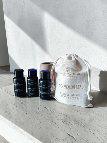 Azure Breeze Bath & Body Travel Set
