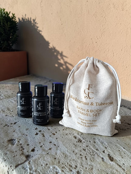 Blackcurrant & Tuberose Bath & Body Travel Set