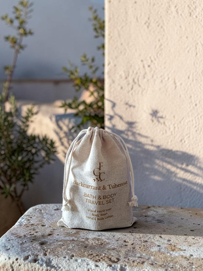 Blackcurrant & Tuberose Bath & Body Travel Set