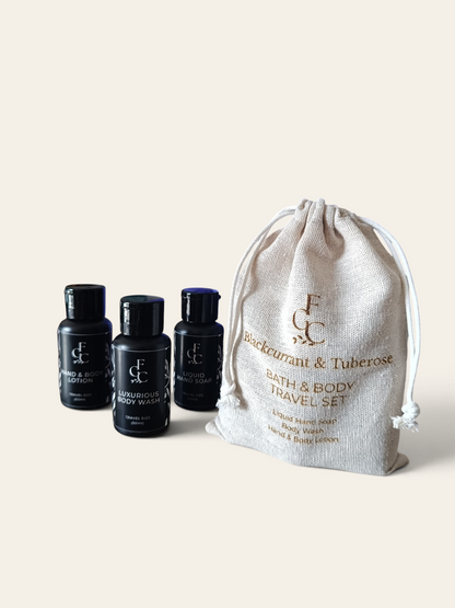 Blackcurrant & Tuberose Bath & Body Travel Set