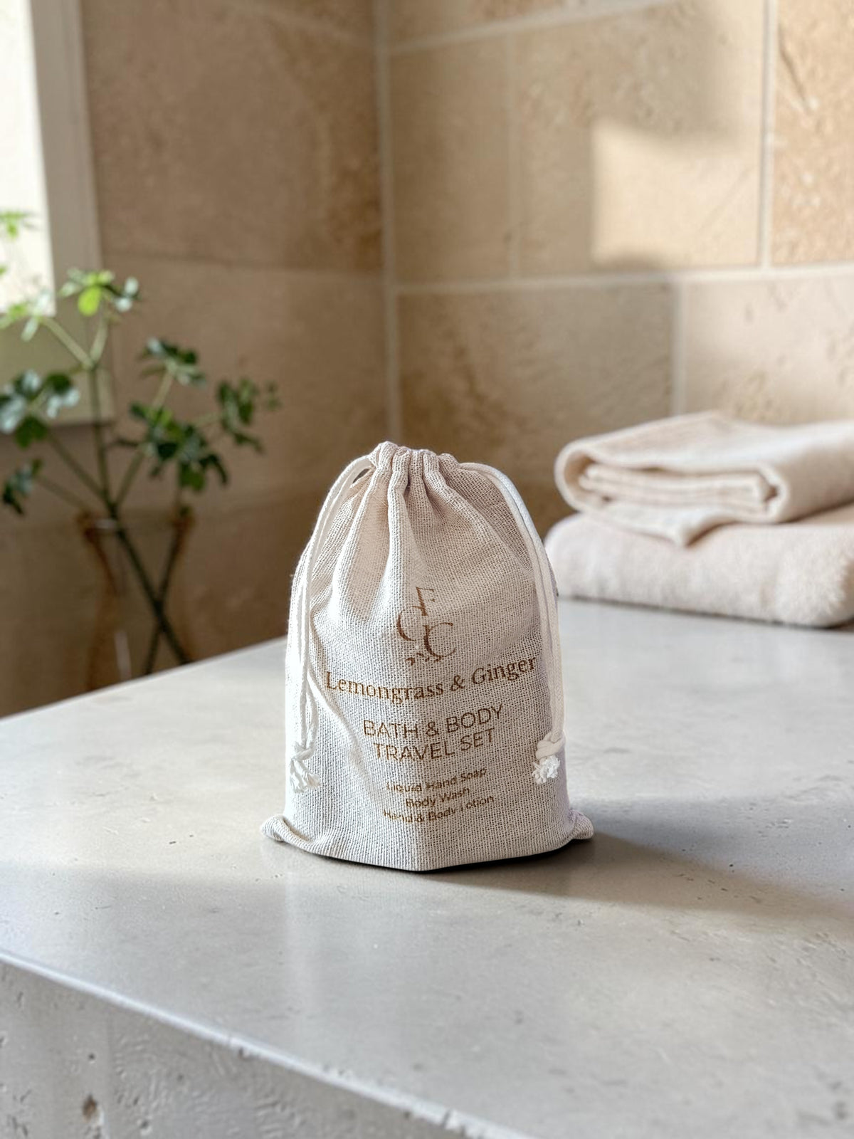 Lemongrass & Ginger Bath & Body Travel Set