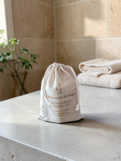 Lemongrass & Ginger Bath & Body Travel Set