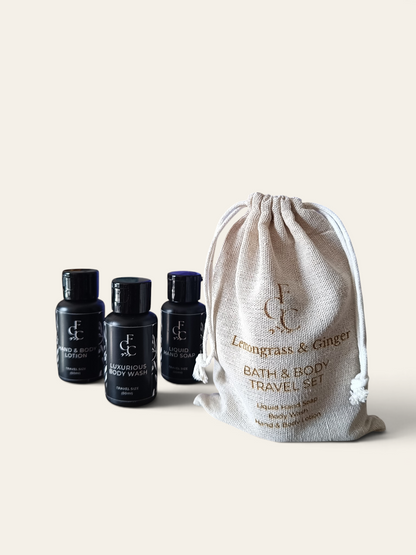 Lemongrass & Ginger Bath & Body Travel Set