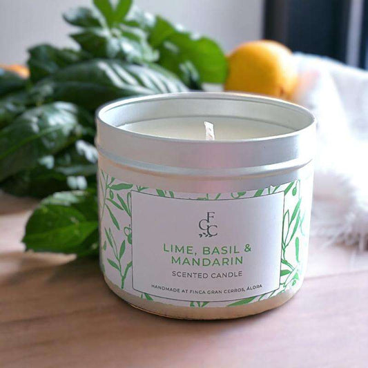 Lime, Basil & Mandarin Candle - Finca Gran Cerros
