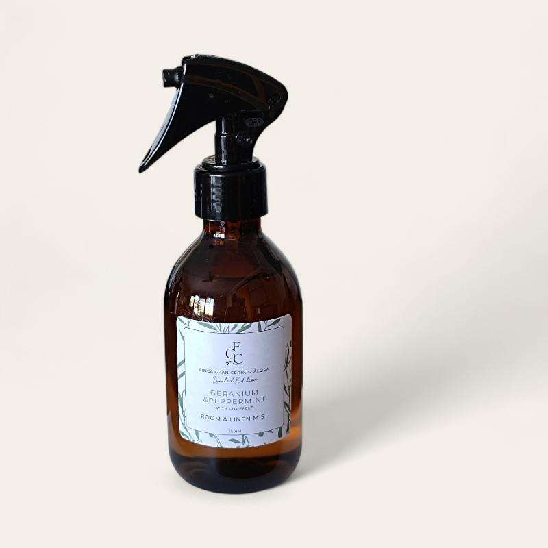 Geranium & Peppermint Room & Linen Mist - Finca Gran Cerros