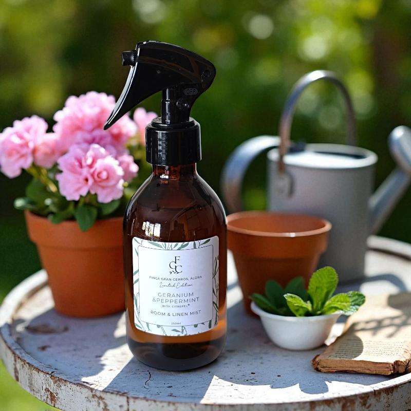 Geranium & Peppermint Room & Linen Mist - Finca Gran Cerros
